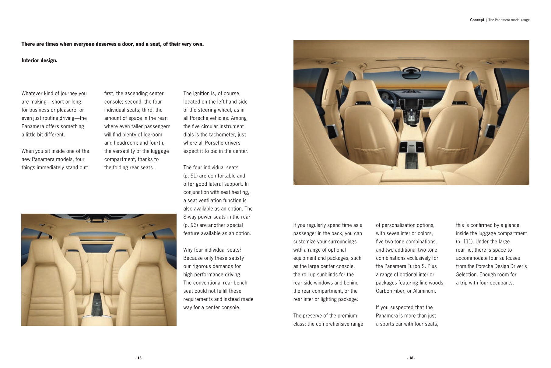 2012 Porsche Panamera Brochure Page 45